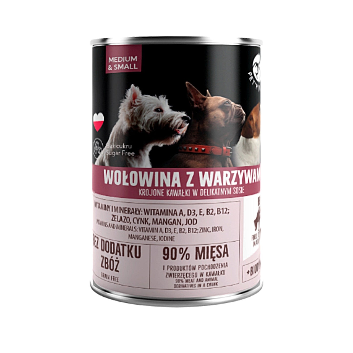 Karma mokra dla psa PET REPUBLIC wołowina z warzywami 400 g