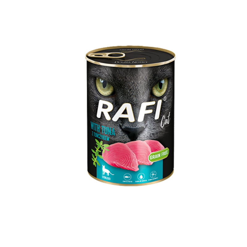 24x Karma mokra dla kota RAFI Sterilised z tuńczykiem 400 g