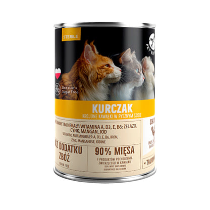 Karma mokra dla kota sterylizowanego PET REPUBLIC z kurczakiem 400 g