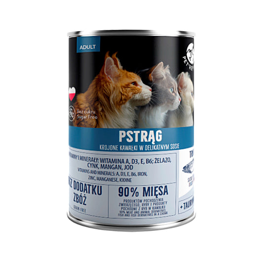 Mokra karma dla kota pstrąg PET REPUBLIC puszka 400 g