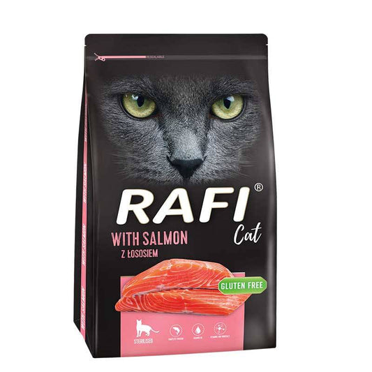 Sucha karma zdrowa dla kota 1,5 kg RAFI łosoś
