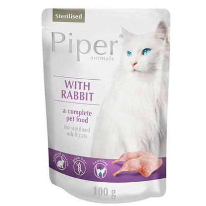 Karma mokra dla kota PIPER Sterilised z królikiem 100g