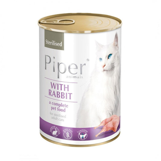Karma PIPER dla kota puszka 400 g królik