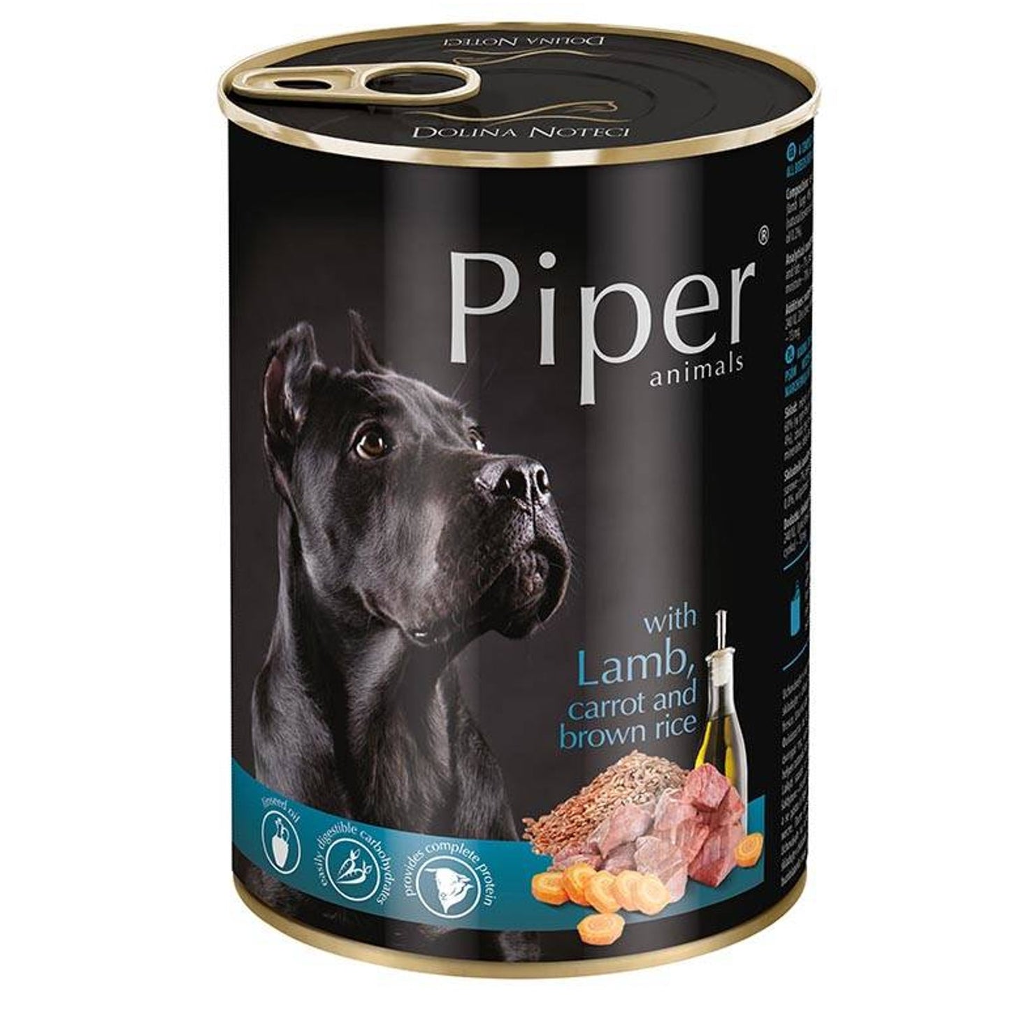 Karma mokra dla psa PIPER z jagnięciną marchwią i brązowym ryżem 400g