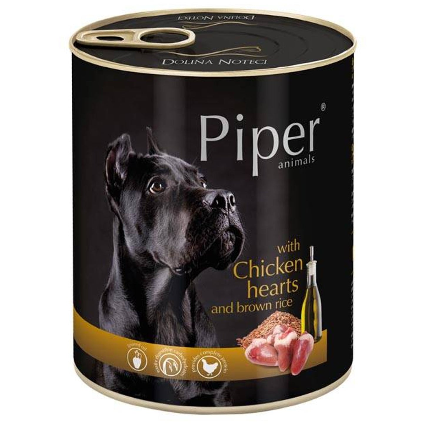 Karma mokra dla psa PIPER z sercami kurcząt i brązowym ryżem 800g
