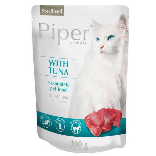 Karma mokra dla kota PIPER Sterilised z tuńczykiem 100g